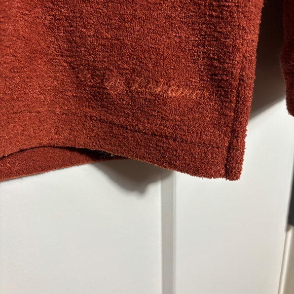 Tommy Bahama Rust Orange 1/4 Zip Long Sleeve Size Large - Picture 2 of 4